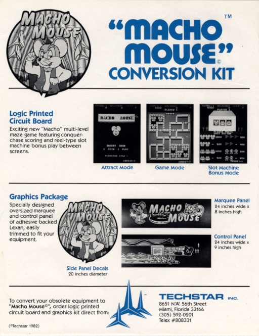 Macho Mouse Arcade Game Cover